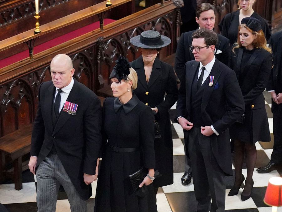 Princess Anne’s Children Peter Phillips and Zara Tindall Pay Their Respects to Grandmother Queen Elizabeth II at State Funeral
