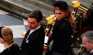ベアトリス王女、エドアルド・マペリ・モッツィ、エリザベス女王の葬儀に出席