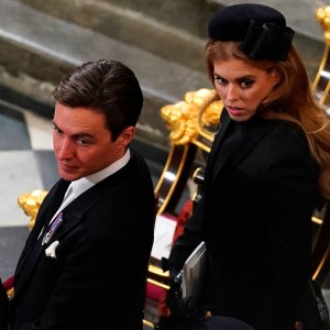 Princess Beatrice, Edoardo Mapelli Mozzi Attend Queen Elizabeth's Funeral