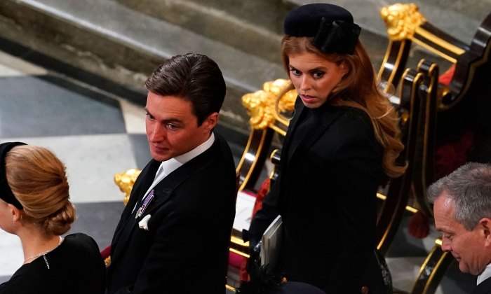 Princess Beatrice, Edoardo Mapelli Mozzi Attend Queen Elizabeth's Funeral
