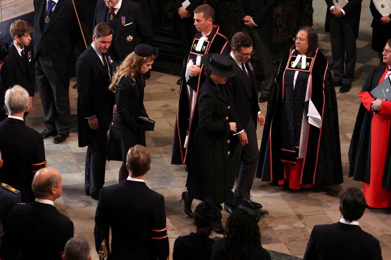 Princess Eugenie and Jack Brooksbank Attend Queen Elizabeth II's State Funeral 01