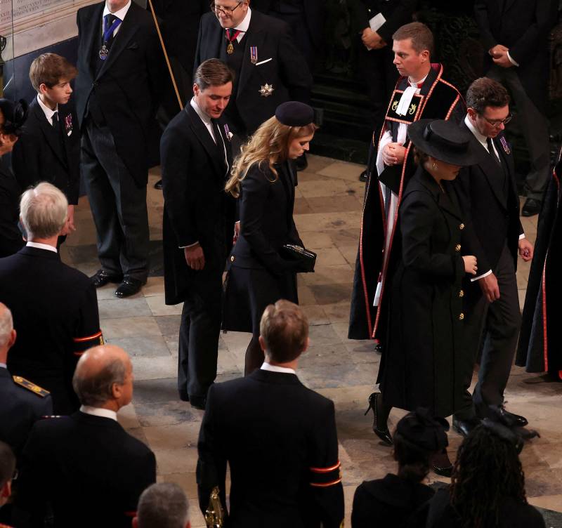 Princess Eugenie and Jack Brooksbank Attend Queen Elizabeth II's State Funeral 05