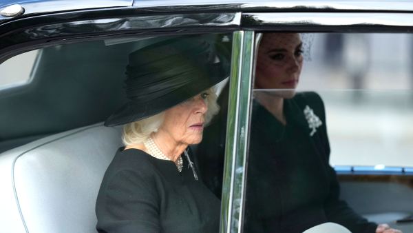 Princess Kate and Camilla Follow Queen's Procession in the Same Car