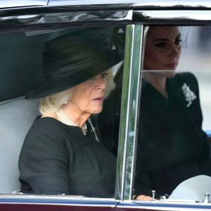 Princess Kate and Camilla Follow Queen's Procession in the Same Car