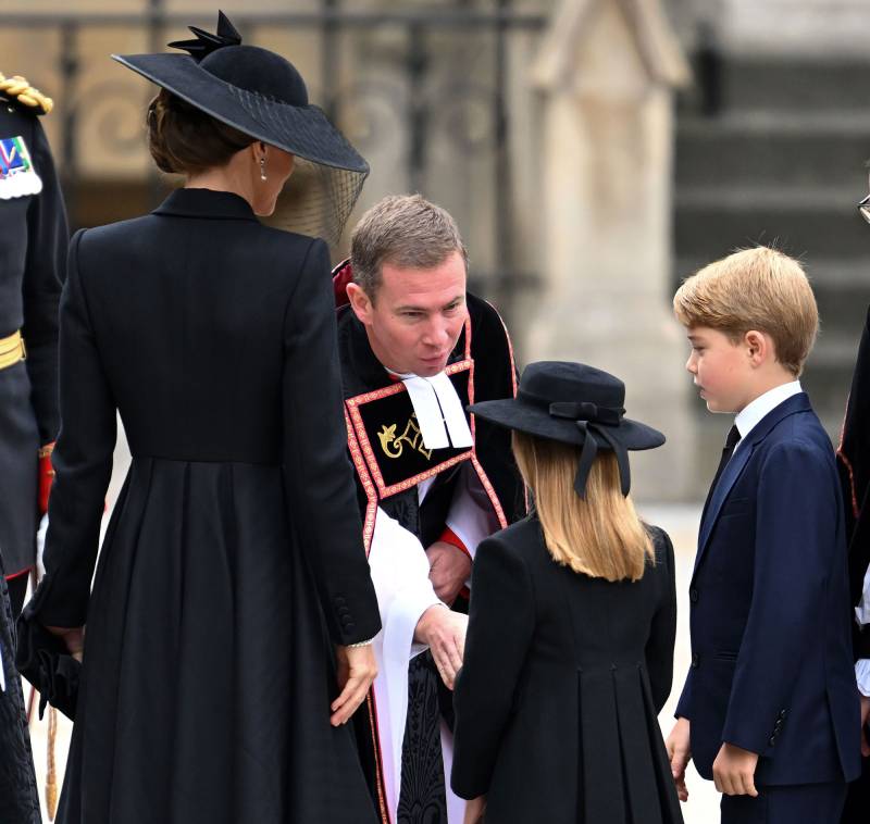 Queen Camilla, Princess Kate Arrives With Kids to Queen Elizabeth II's Funeral