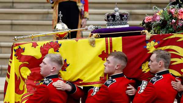 Queen Elizabeth II’s Reign Ends as State Crown, Orb, Scepter Are Removed From Coffin During Committal Service