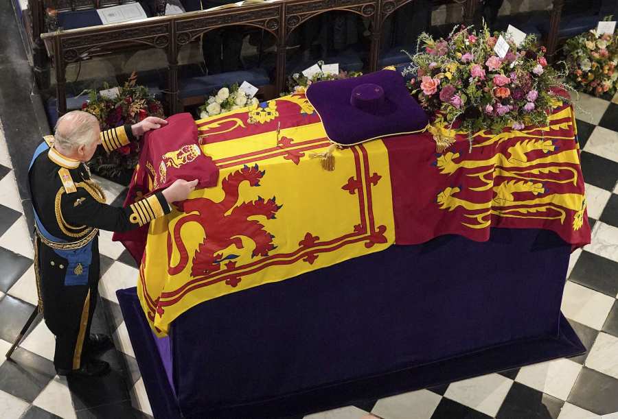 Queen Elizabeth II’s Reign Ends as State Crown, Orb, Scepter Are Removed From Coffin During Committal Service