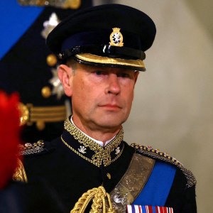 Charles, Anne, Andrew and Edward Honor Queen Elizabeth at Westminster Vigil