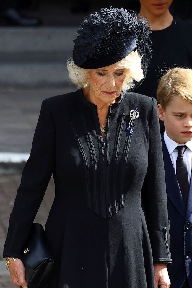 Queen Consort Camilla at Royal Funeral