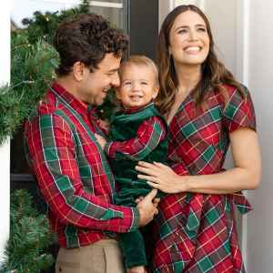 So Cute! Mandy Moore Stars in Holiday Ad With Husband Taylor, Son Gus: Pics