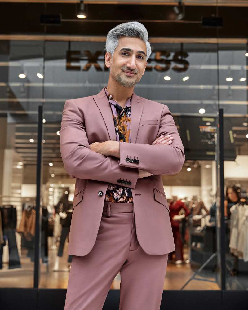 Tan France celebrates the launch of his Dream Big, Dress Accordingly Styling Series with Express