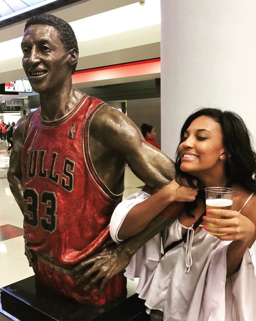 Taylor Pippen Instagram Taylor Pippen and Scottie Statue Scottie Pippen and Larsa Pippen Family Album