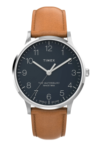 Классические часы Timex Waterbury с кожаным ремешком