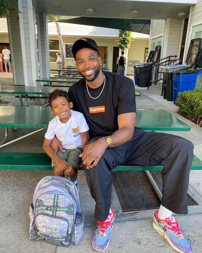 Tristan Thompson Celebrates Son Prince 1st Day School My Young King