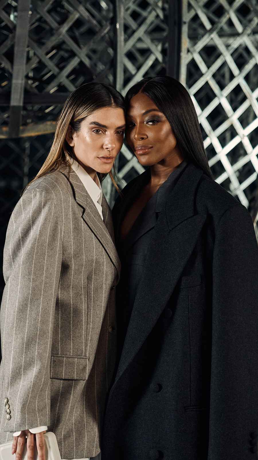 Valentina Ferrer & Naomi Campbell backstage at BOSS’s Fall/Winter 2022 runway show during Milan Fashion Week