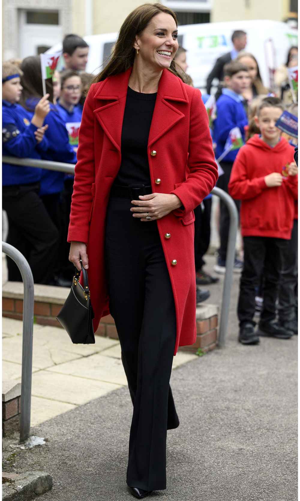Was Kate Middleton's Red Coat a Nod to Princess Diana