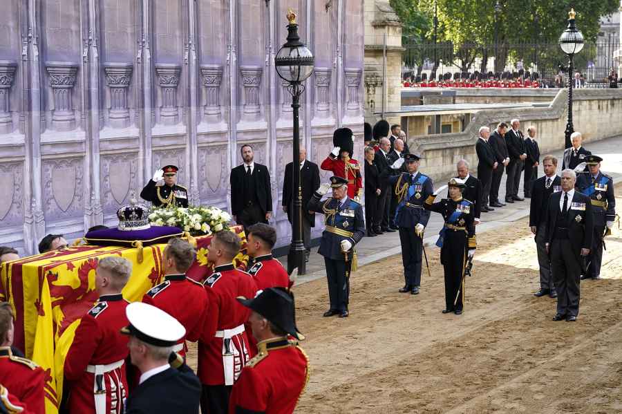 William and Harry Walk Behind Queen Coffin Almost 25 Years to the Day After Princess Diana's Funeral 12