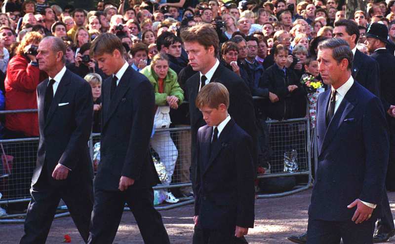 William and Harry Walk Behind Queen Coffin Almost 25 Years to the Day After Princess Diana's Funeral 2