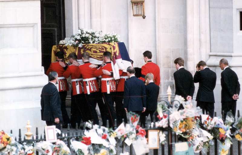 William and Harry Walk Behind Queen Coffin Almost 25 Years to the Day After Princess Diana's Funeral 4