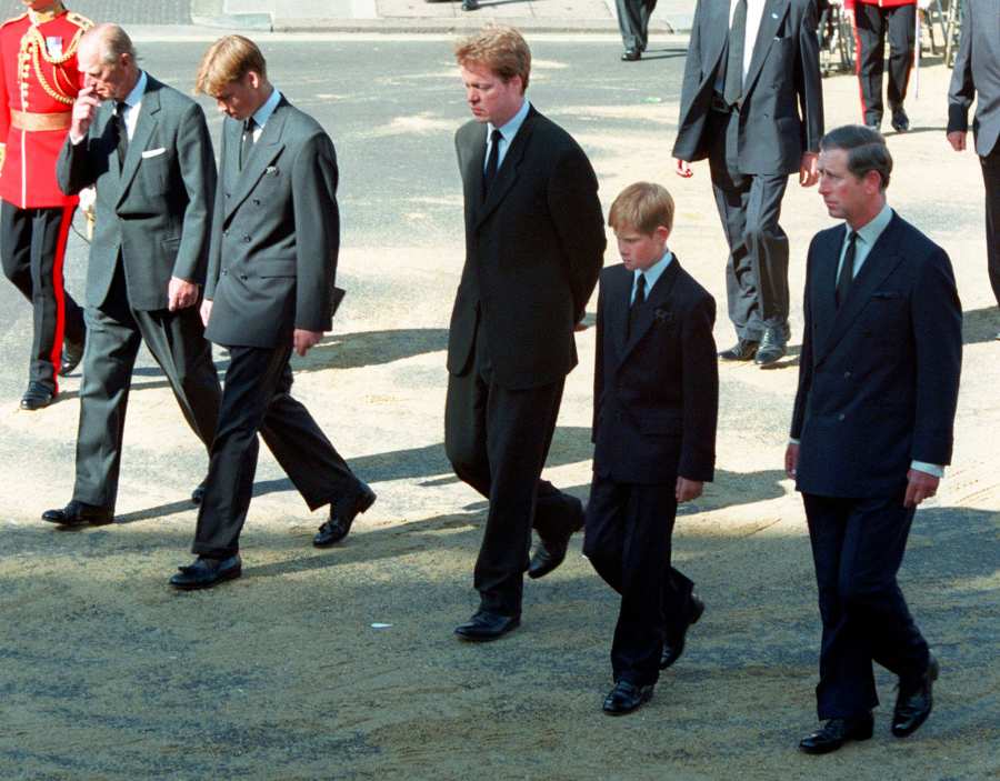 William and Harry Walk Behind Queen Coffin Almost 25 Years to the Day After Princess Diana's Funeral 6