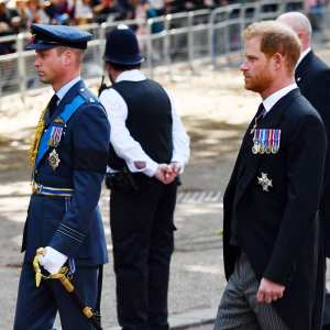 William and Harry Walk Behind Queen Coffin Almost 25 Years to the Day After Princess Diana's Funeral 9