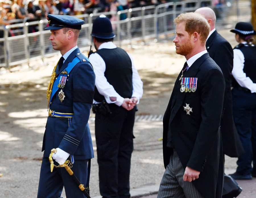 William and Harry Walk Behind Queen Coffin Almost 25 Years to the Day After Princess Diana's Funeral 9