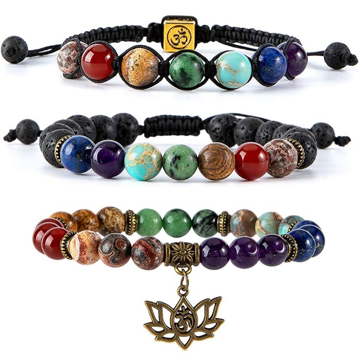 Anti-Anxiety Bracelets Are Like Wearable Forms of Self-Care 1 anti-anxiety-bracelets-chakra-set-of-3