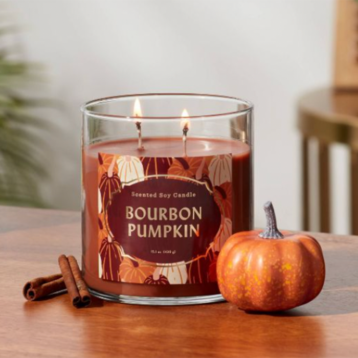 bourbon gourd candle