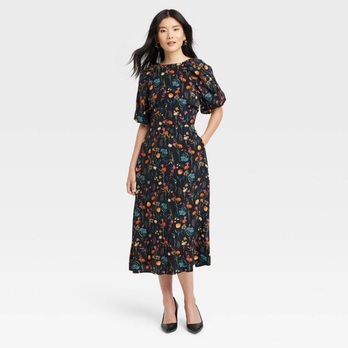 bridal-shower-guest-dresses-target-a-new-day-puff-sleeve