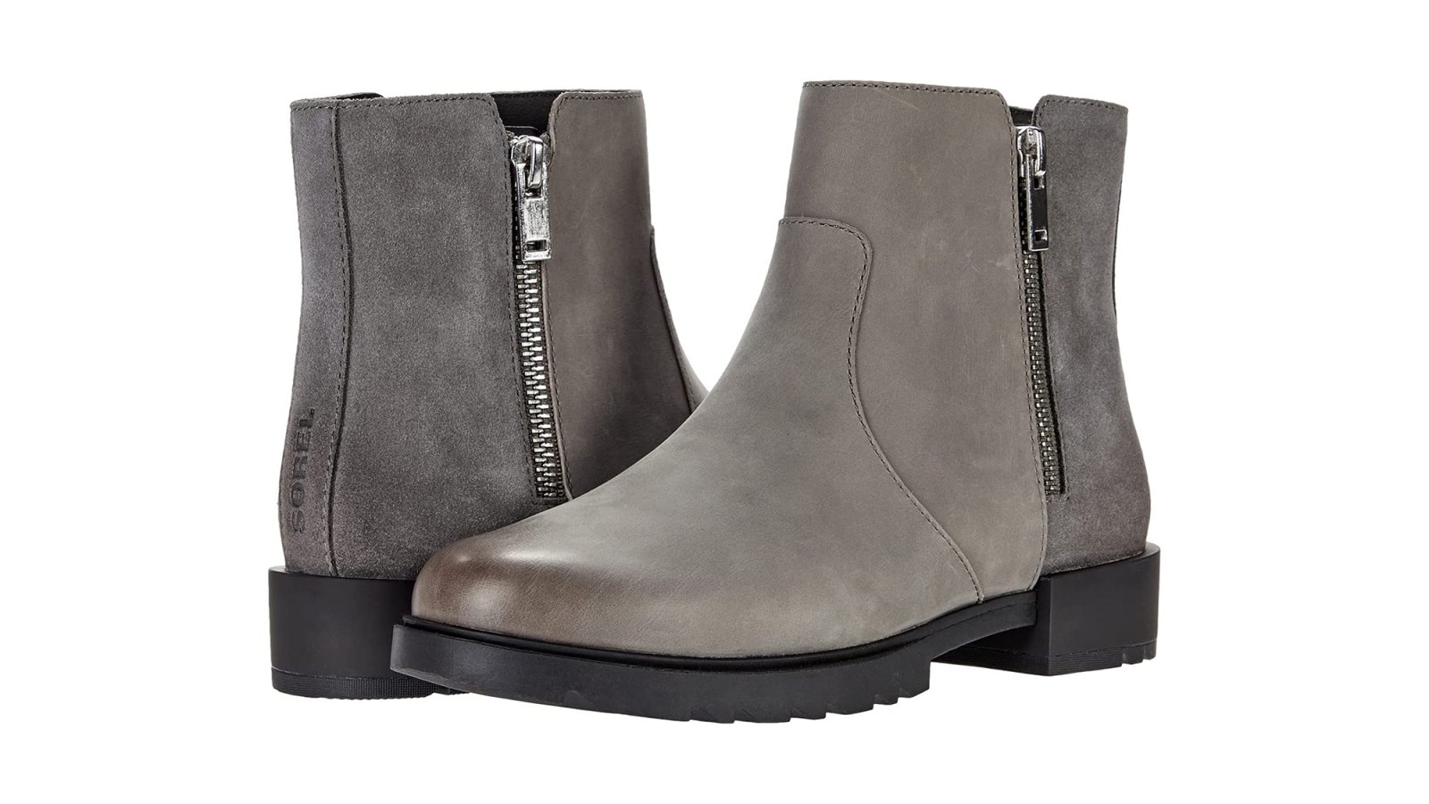 grey Sorel boots