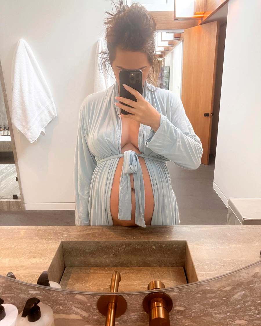 Bumping Along! See Chrissy Teigen’s Pregnancy Progress in Photos