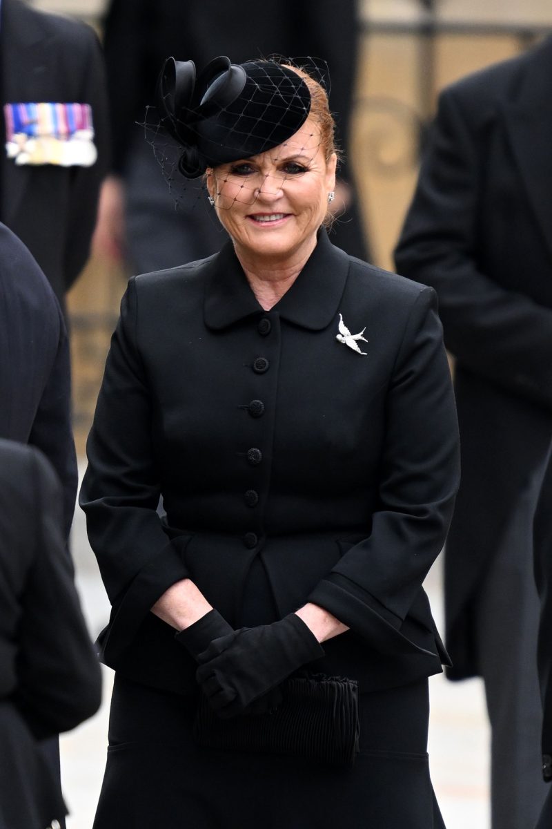 Sarah Ferguson Attends Queen Elizabeth II's Funeral as Her Ex-Husband Prince Andrew Appears in Morning Suit: Photos