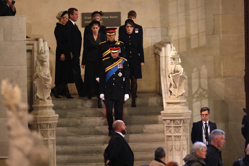 Prince William, Prince Harry and All of the Queen's Grandchildren Hold Vigil for Late Monarch at Westminster Hall