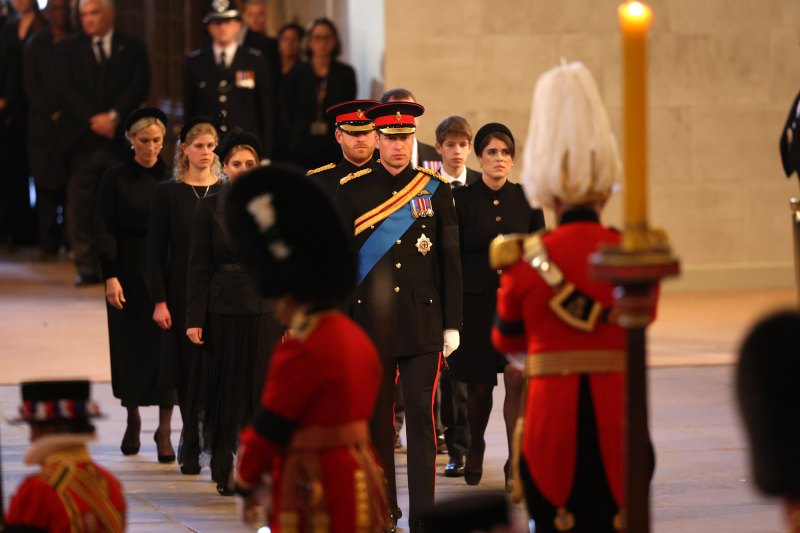 Prince William, Prince Harry and All of the Queen's Grandchildren Hold Vigil for Late Monarch at Westminster Hall