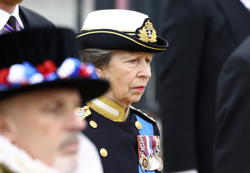 Princess Anne Mourns Late Mother Queen Elizabeth II at State Funeral