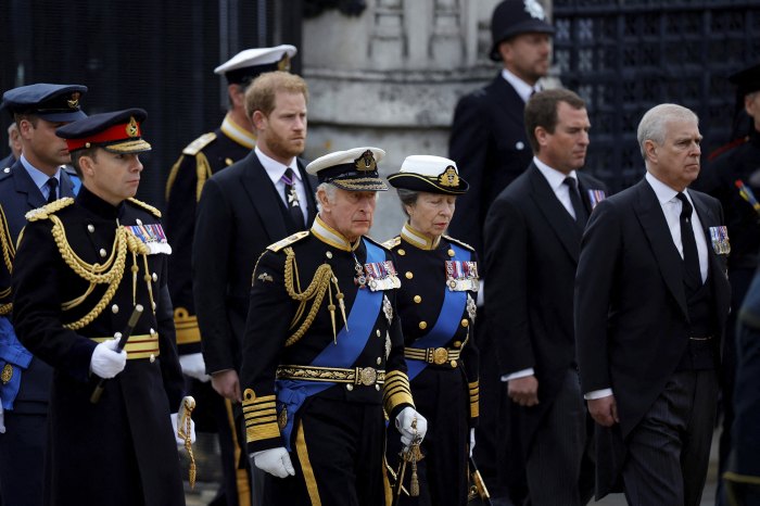 Princess Anne Mourns Late Mother Queen Elizabeth II at State Funeral, Joins Her Brothers During Westminster Procession