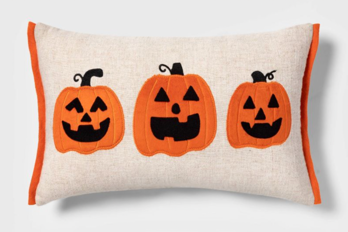 pumpkin lumbar pillow