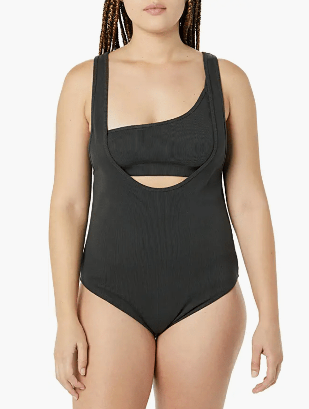 rare/self All-Gender Two Piece Ribbed Tank Bodysuit