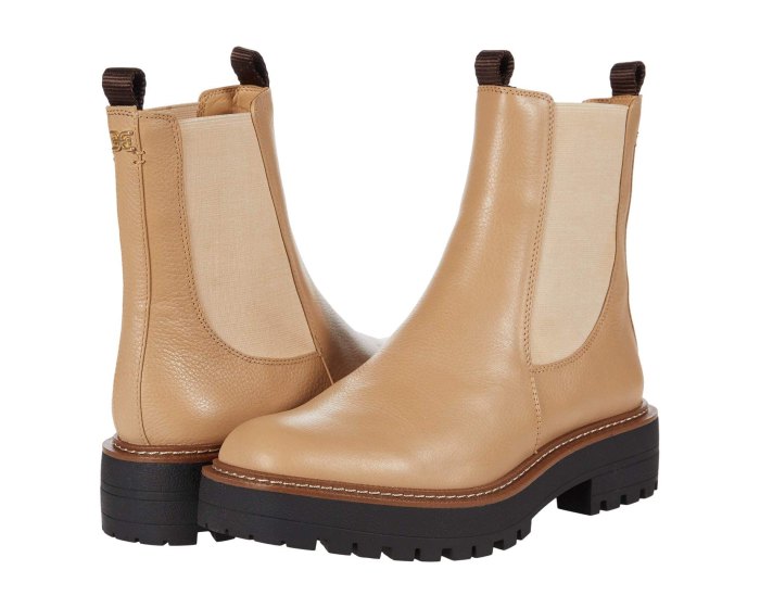 waterproof boots with notched sole