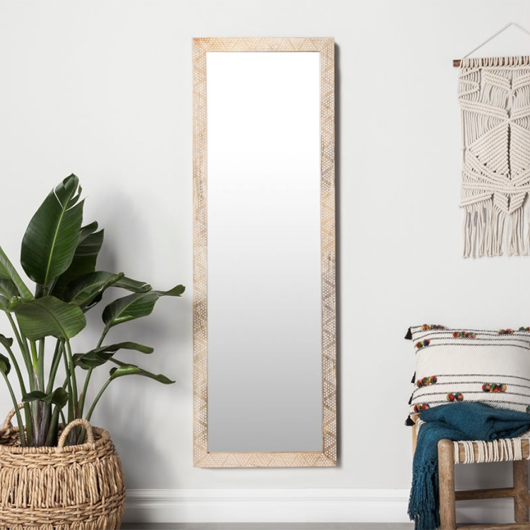 carved dots mirror