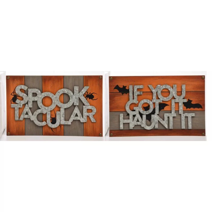 spooky sign set