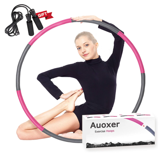 Auoxer Fitness Exercise Weighted Hoop