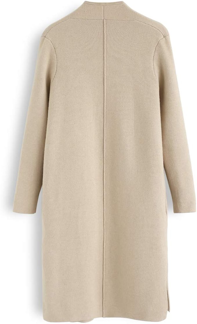 CHICWISH Women's Open Front Knit Coat Cardigan