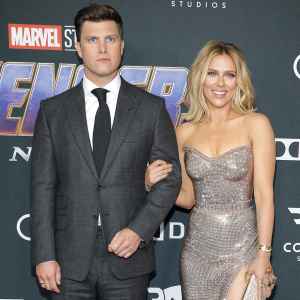 Colin Jost Is an ‘Extremely Hands-On Dad’- Scarlett Johansson Is ‘Happy’ With Their ‘Laid-Back’ Relationship 011 Arrivals At The World Premiere Of Avengers Endgame