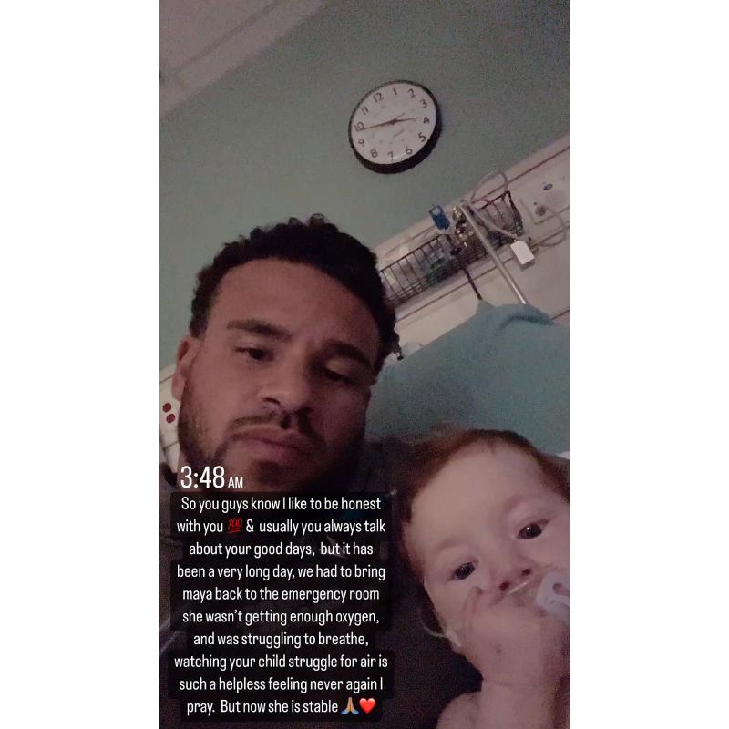 Cory Wharton 4-Month-Old Daughter Maya Is Stable After Emergency Room Visit 2