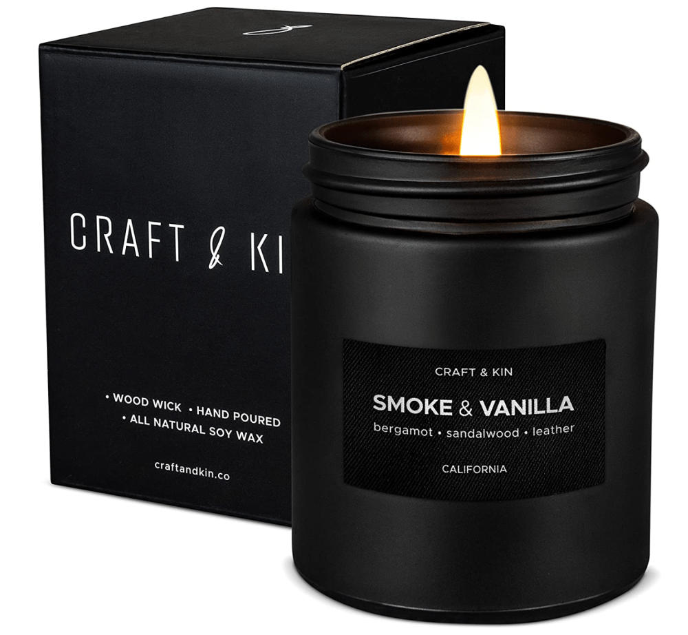Craft & Kin Smoke & Vanilla Scented Candle