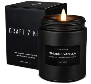 Vela aromática Craft & Kin Smoke & Vanilla