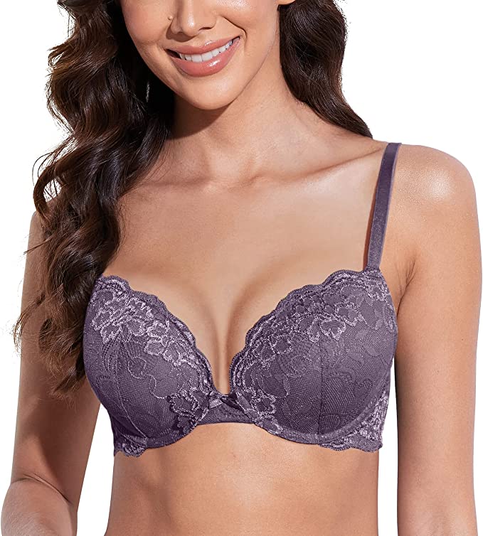 Deyllo Women’s Push Up Lace Bra