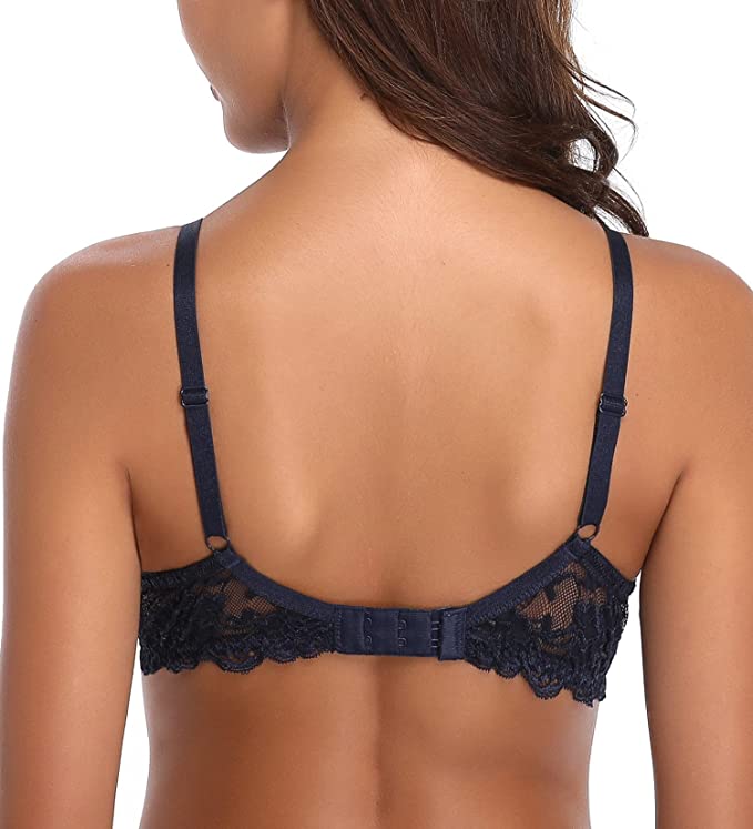 Deyllo Women’s Push Up Lace Bra
