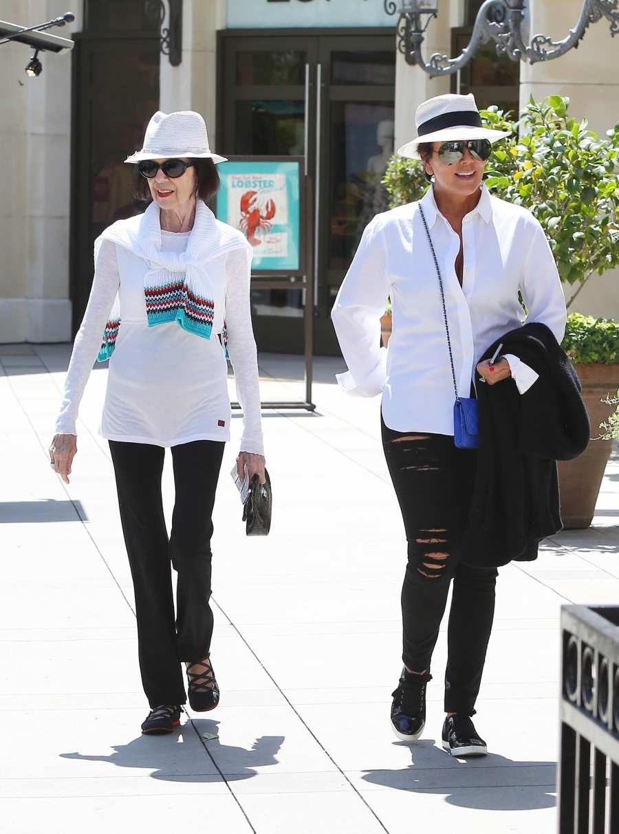 Everything the Kardashian-Jenners Have Said About Their Bond With Grandma Mary Jo 'MJ' Shannon Through the Years- 'You Have Always Been My Greatest Inspiration' 005 Kris Jenner and Mom Go to the Movies in Matching Outfits